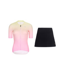 RIVANELLE maillot corto y falda - ELEVATE - negro/rosa/multicolor